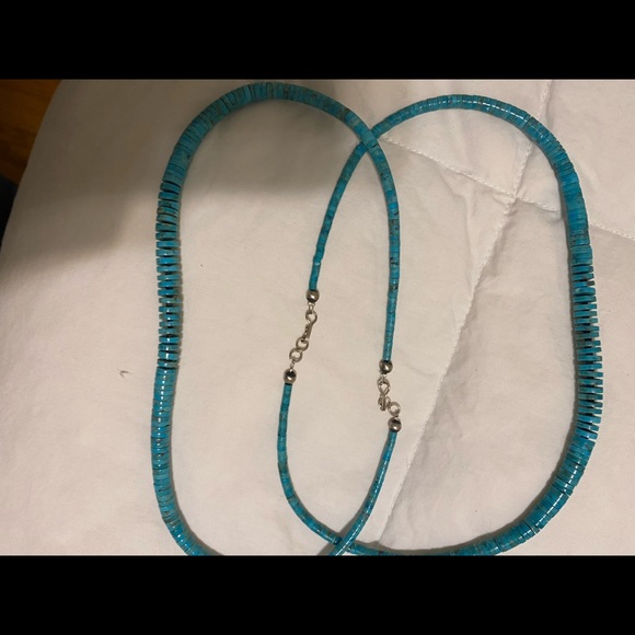 Jewelry - Heritage Style 18 inch graduated rolled turquoise